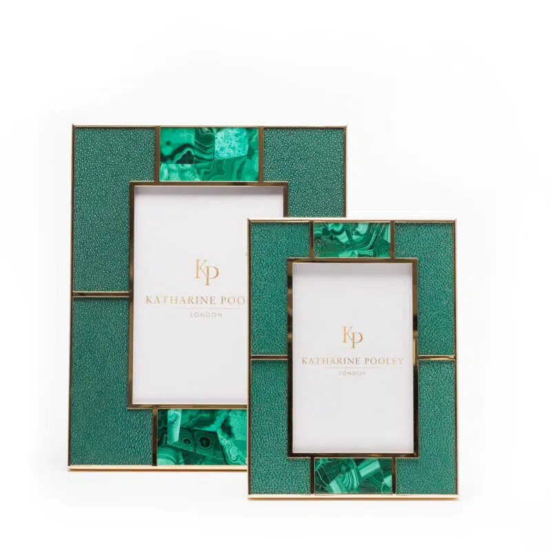 A malachite photoframe by world top interior designer katharine pooley